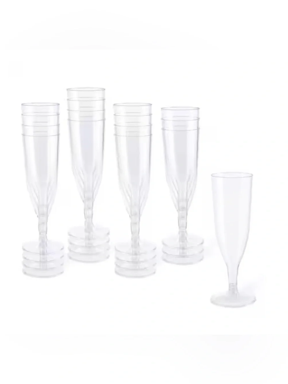 Plastic Champagne Flutes